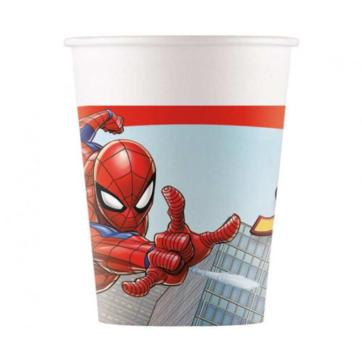 Picture of SPIDERMAN PAPER CUPS 200ML CRIME FIGHTER - 8 PACK